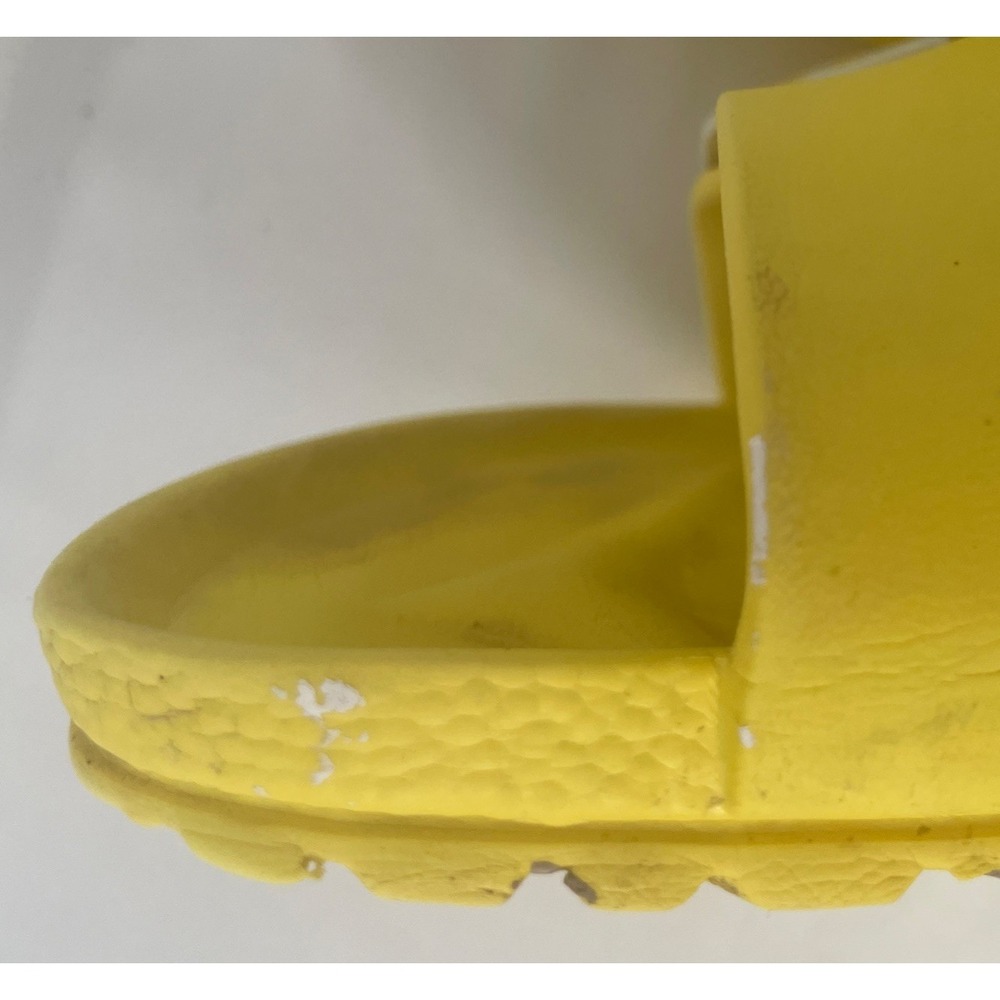 Birkenstock EVA Neon Yellow Single Strap Slide Sandals Womens 40 - Picture 15 of 16